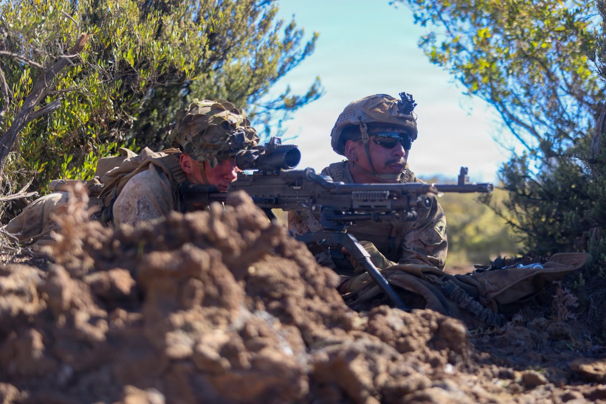 IIIMEF's tweet photo. Marines with @3d_Marine_Div conduct a squad attack rehearsal, Pohakuloa Training Area, Hawaii, Jan. 19, 2026. The training exercise refined weapon system and tactical proficiency, strengthening overall combat readiness. https://t.co/DMGJeEkkiW