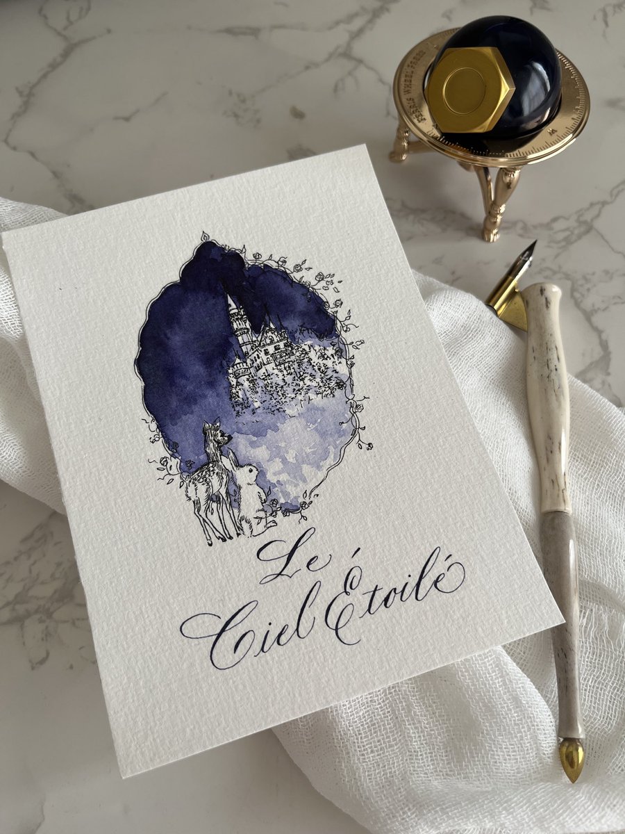 Chiecalligraphy's tweet photo. "THE TWILIGHT SYMPHONY"
トワイライトシンフォニー

colour：INDIGO with blue shimmer
@FWPStationeryJP 
@FWPStationery 
#ferriswheelpress
#フェリスホイールプレス https://t.co/iHgmrpYwxw