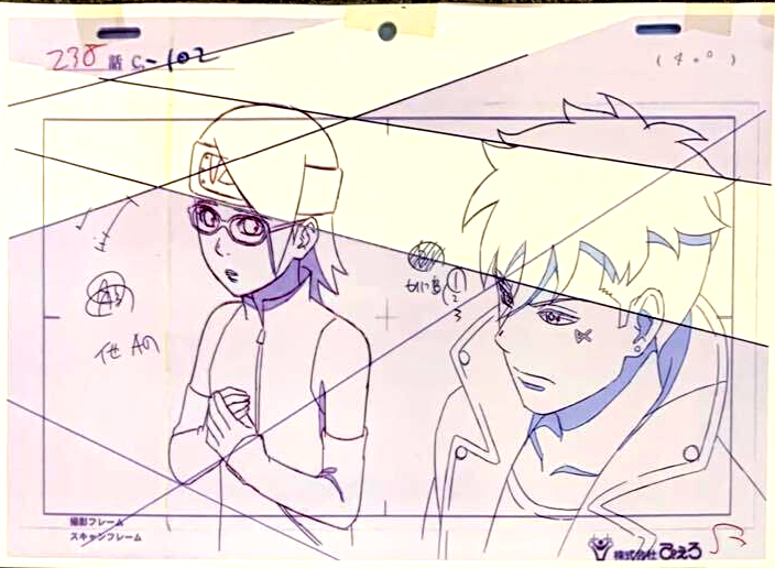 RawBoruto's tweet photo. Sarada &amp; Kawaki #BORUTO https://t.co/9JwzqewuU7