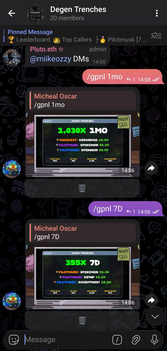 micheal_oscar25's tweet photo. Memecoin trading isn't gambling, it's a skill
While others rely on luck, we rely on consistency.
 1,030x in 1 month
This isn’t random. It’s research, timing, and execution.
We’re opening the gates soon for those serious enough to step in.
Join the disciplined few. https://t.co/wUdU4FfD5a