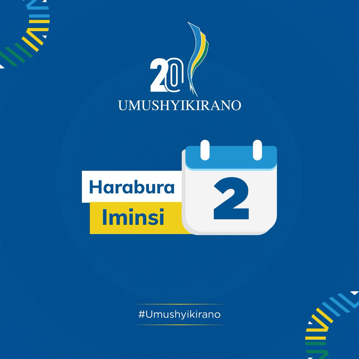 🗓️Harabura iminsi 2 gusa ngo Inama y’Igihugu y’Umushyikirano ku nshuro ya 20 itangire. Izabera muri Kigali Convention Center ku itariki ya 5 n'iya 6 Gashyantare 2026.

#Umushyikirano