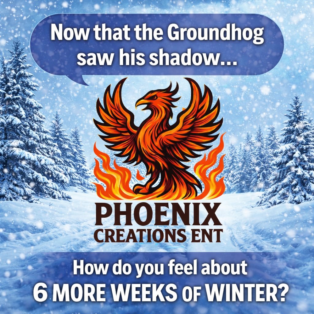 PhxCreation's tweet photo. What Do you think about the Groundhogs prediction?  #GroundhogDay #WinterVibes #SixMoreWeeks #WinterMood #PhoenixCreationsEnt #ShopSmall #WhatDoYouThink https://t.co/YPoG0Pt4pD