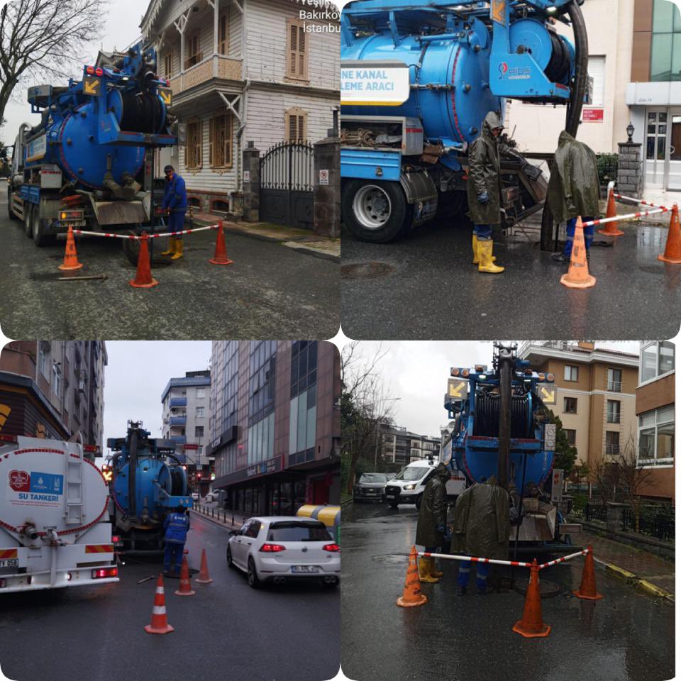 İSKİ çalışıyor.
Bakırköy Zeytinburnu Şube Müdürlüğü olarak,
Atıksu şebeke hatlarımızda
temizlik çalışmalarımız hız kesmeden devam ediyor.
7/24 sahadayız.