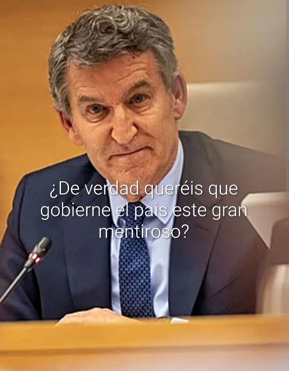 Sr. Feijóo Para presidir un país no basta con ganar unas elecciones; hay que saber qué hacer al día siguiente y vd. nunca sabe donde está de pie...
El cargo no hace al líder; solo expone sus  carencias ...