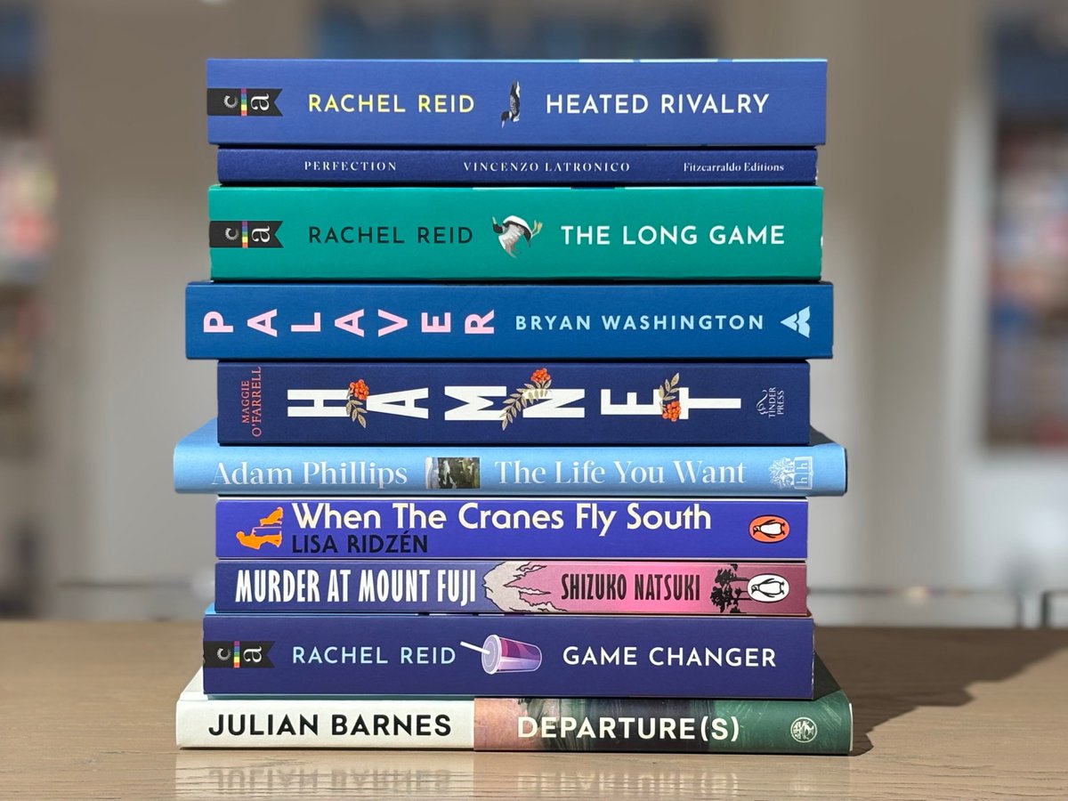 Foyles's tweet photo. It's time for our TOP 10 of the last week!

Heated Rivalry by #RachelReid @HarperCollinsUK 

Perfection by #VincenzoLatronico trans. #SophieHughes @FitzcarraldoEds 

The Long Game by #RachelReid @HarperCollinsUK 

Palaver by #BryanWashington @AtlanticBooks https://t.co/wt8tzL3NPT
