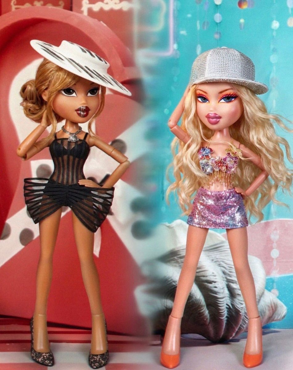 glittermagazine's tweet image. Bratz recreates fan-favorite Grammy moments with an added surprise. 💗💐💋

#Bratz