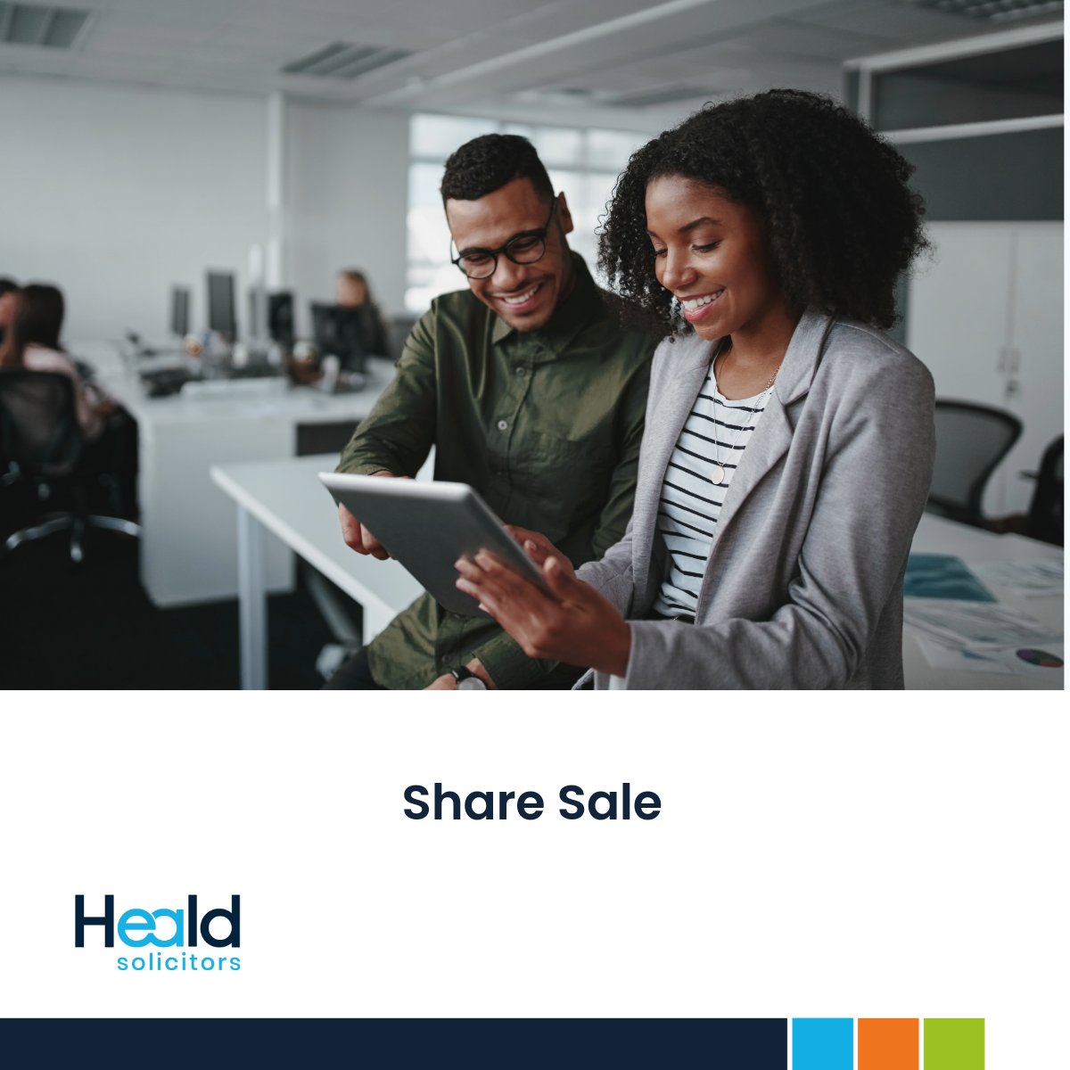 In a share sale, you sell the shares as an individual.

This means that everything the company owns is automatically transferred, including its history. As the owner of the shares, you receive the payment yourself.

Our commercial solicitors can provide you with legal advice.
