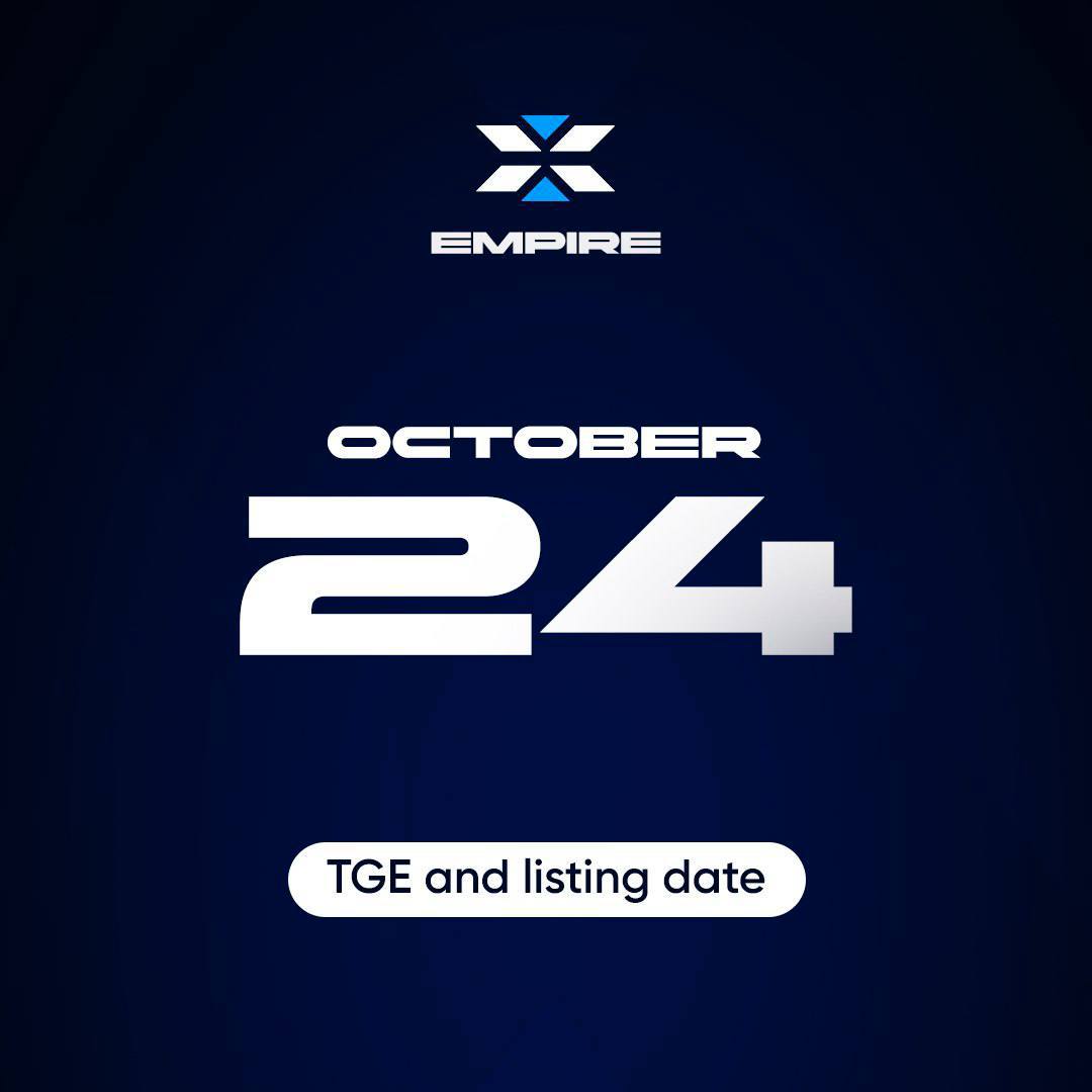 🚀 The airdrop will take place on October 24th. 📈 X Empire is aiming for a large market cap, potentially reaching $1 billion. 💰 If BTC is rising at the launch and the game meets even the lowest expectations, players will see impressive balances.#XEmpire