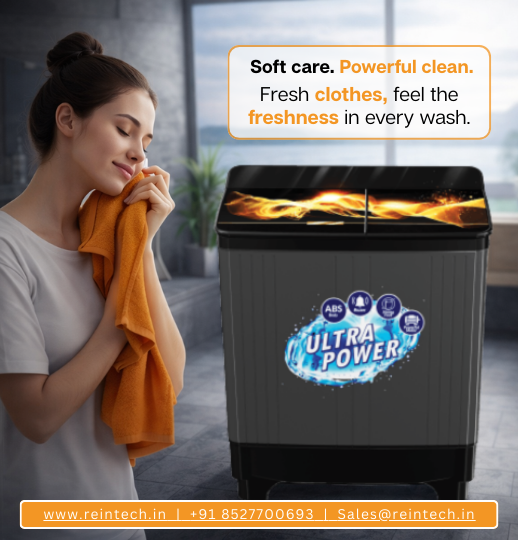 ReintechLtd's tweet photo. Fresh clothes, fresh vibesโevery single day โจ
Power-packed performance that keeps your laundry easy, efficient, and worry-free.
For more Info: https://t.co/MAnI9jQCN6 / 8527700693
#ReintechWashingMachine #UltraPower #FreshEveryDay #SmartHomeAppliances #Dhindora2OnNetflix https://t.co/jNKek2NKHM