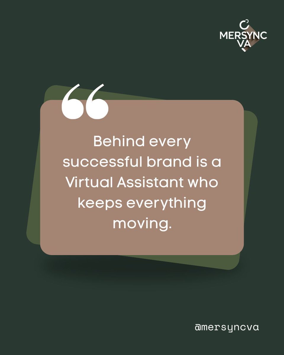 MerSyncva's tweet photo. From organization to execution, the real work happens behind the scenes.

#BusinessSupport
#EntrepreneurLife
#VACommunity
#SupportSystem https://t.co/HbCQW6YL55
