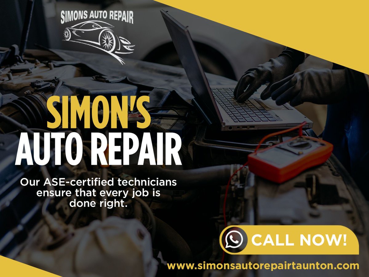 simonautorepair's tweet image. 🚗💡 Need auto repair? Simon's Auto Repair in Taunton, MA, has got you covered! Our expert ASE-certified techs use the latest tools to keep your vehicle running smoothly. Book today!

🌐 simonsautorepairtaunton.com/?utm_source=tw…

#SimonsAutoRepair #oilfilterchange #carrepairtaunton