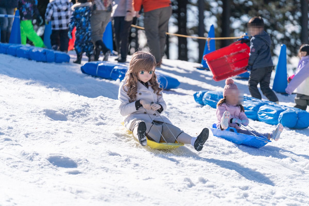 雪ぞり～
靴裏に滑り止めを施したので、今回は自力で雪山に上れた。
📸 りつしょさん<a href="/shon_tainaka/">りつしょ</a>