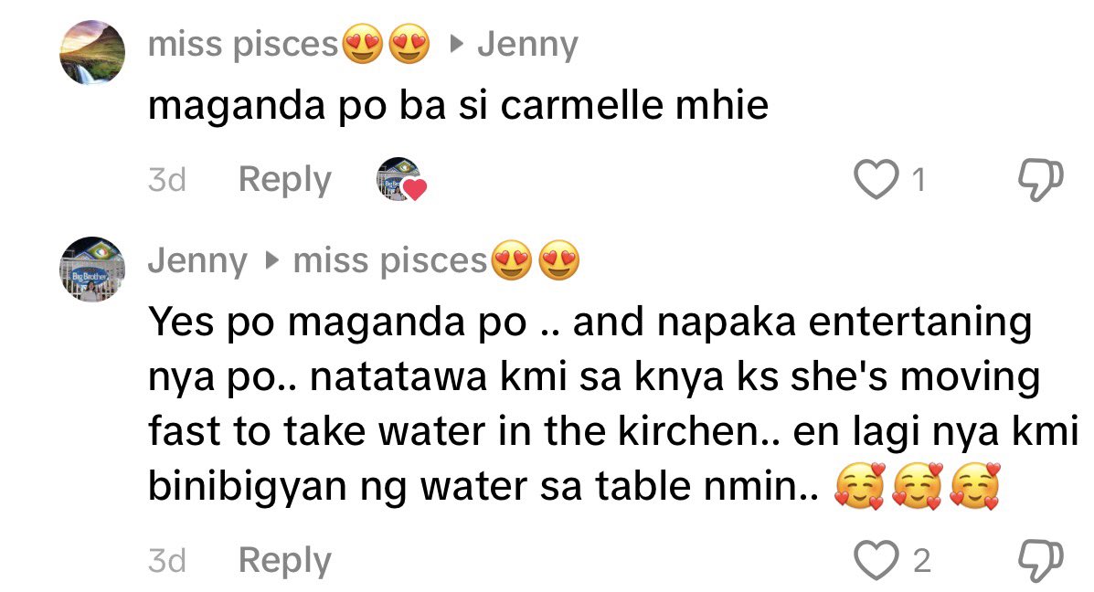 MariFes0118's tweet image. Yung tanong if maganda si Carmelle. Tas ang sagot more than that. Mukhag nagenjoy tlaga sila. Salamat po sa comment. 
May kakilaa din po ako na mahaba sumagot hah

CARMELLE TUESTo FIGHT