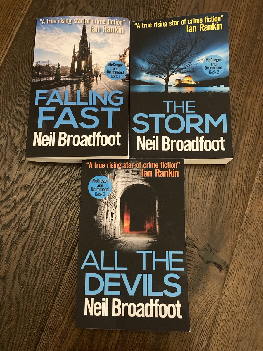 fionamsharp's tweet photo. Book post from the brilliant ⁦@NlBro⁩ thank you very much! #FallingFast #TheStorm #AllTheDevils https://t.co/5rf6Z1jffy