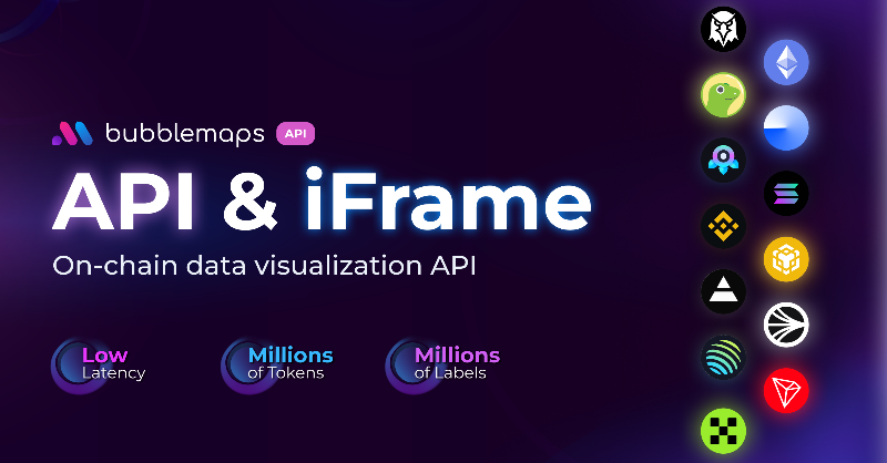 bubblemaps's tweet photo. Enhance your product with bubblemaps API or iFrame

Built for easier on-chain data analysis!