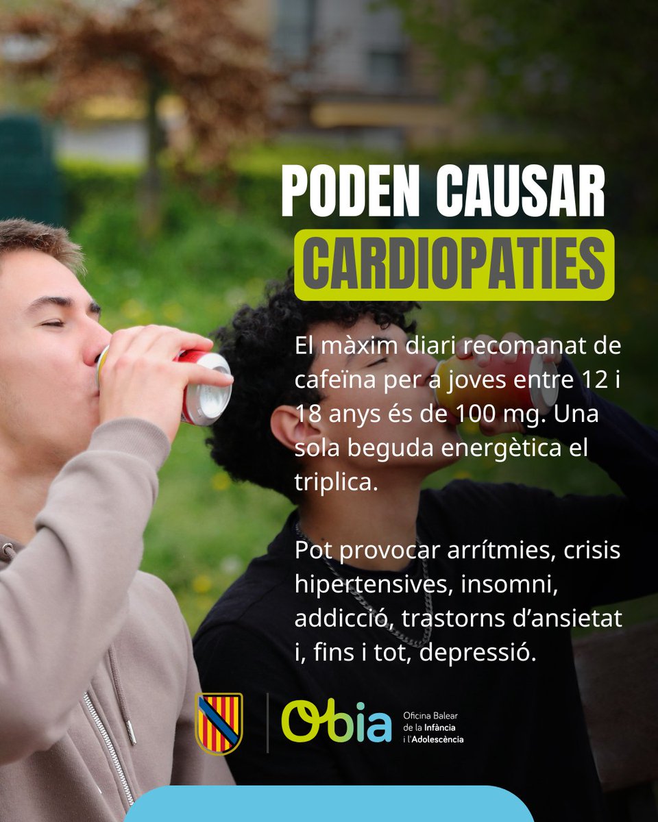 obia_ib's tweet photo. Una sola beguda energètica no és cap joc.
No tot el que dona «energia» és segur.
Informar-se també és cuidar-se.

#OBIA #dretsdelmenor #dretsdelainfànciaiadolescència  #begudaenergètica #energydrink https://t.co/u9AT1E3X11
