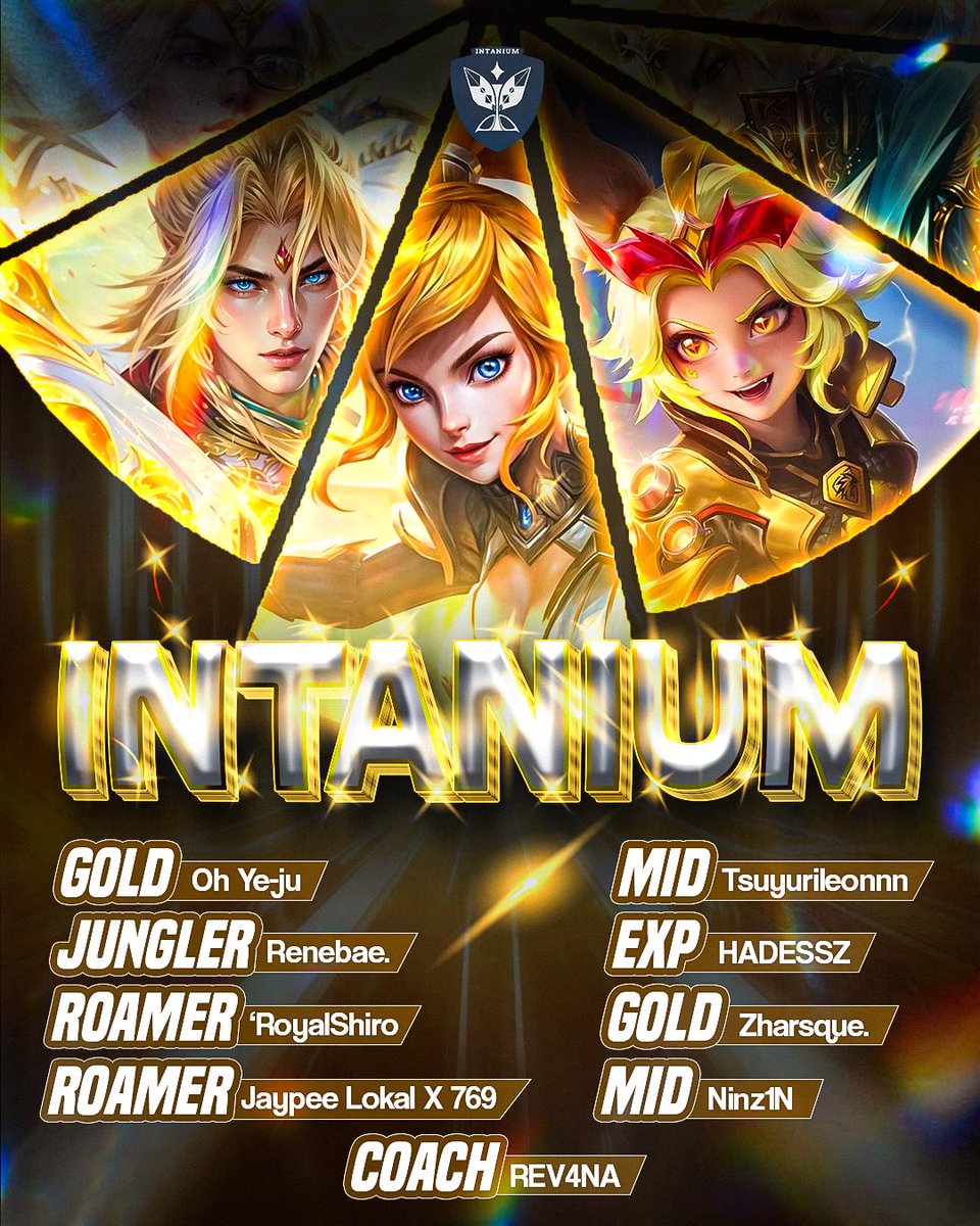 Intanium_Esport's tweet image. 🦋Roster Announcement🦋

Inilah para gladiator yang akan berpartisipasi pada #ONE Tournament MLBB kali ini.

Yuk berikan dukungan untuk teman-teman kita yang akan bertanding 💪

#WinnINTAN