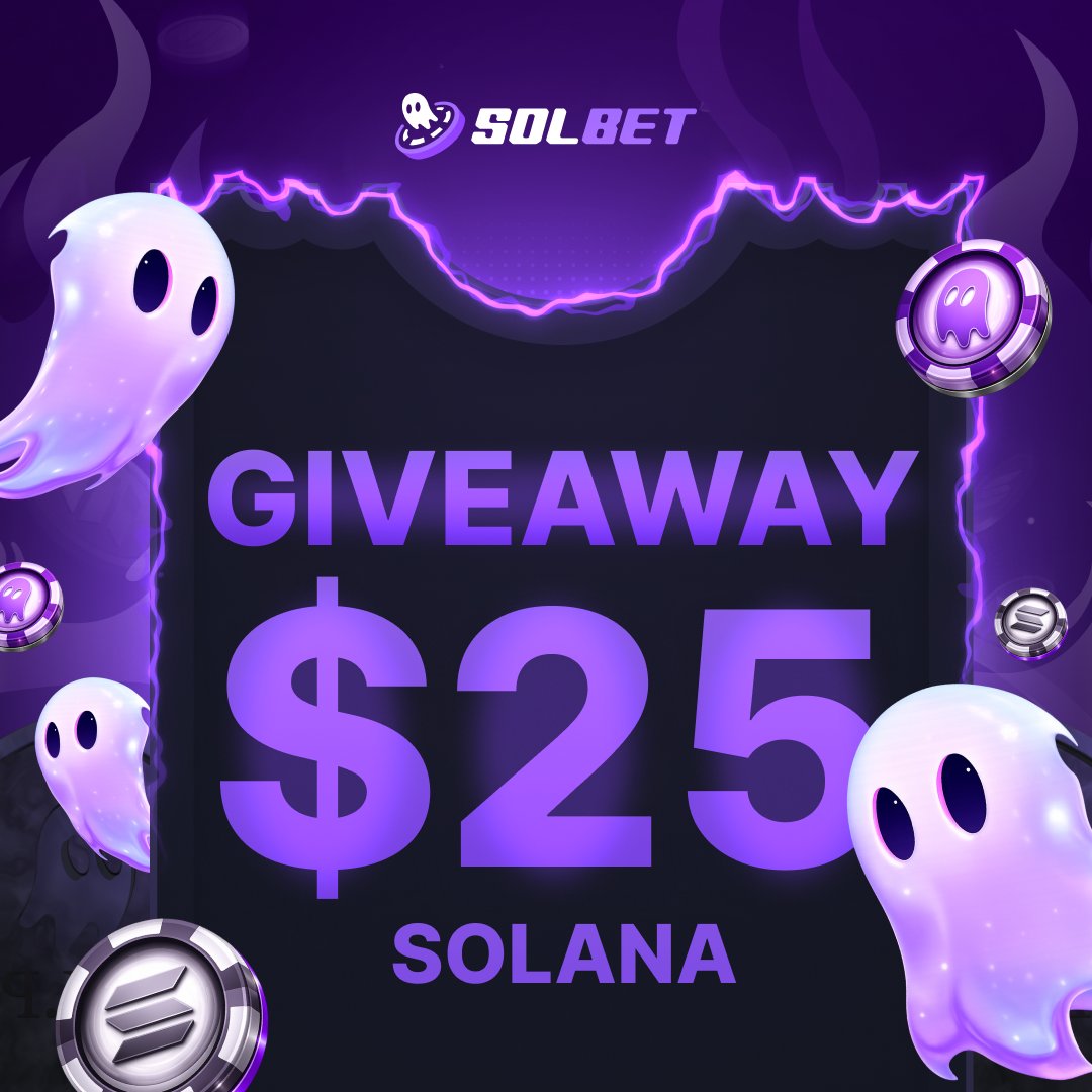 $25 Giveaway! 💸

✅ Follow <a href="/CSLOOTio/">CSLOOT.io</a> &amp; <a href="/solbetio/">Solbet.io</a> 
✅ Like, Retweet &amp; Tag a Friend

Rolling in 7 Days, Good Luck! ⏱️