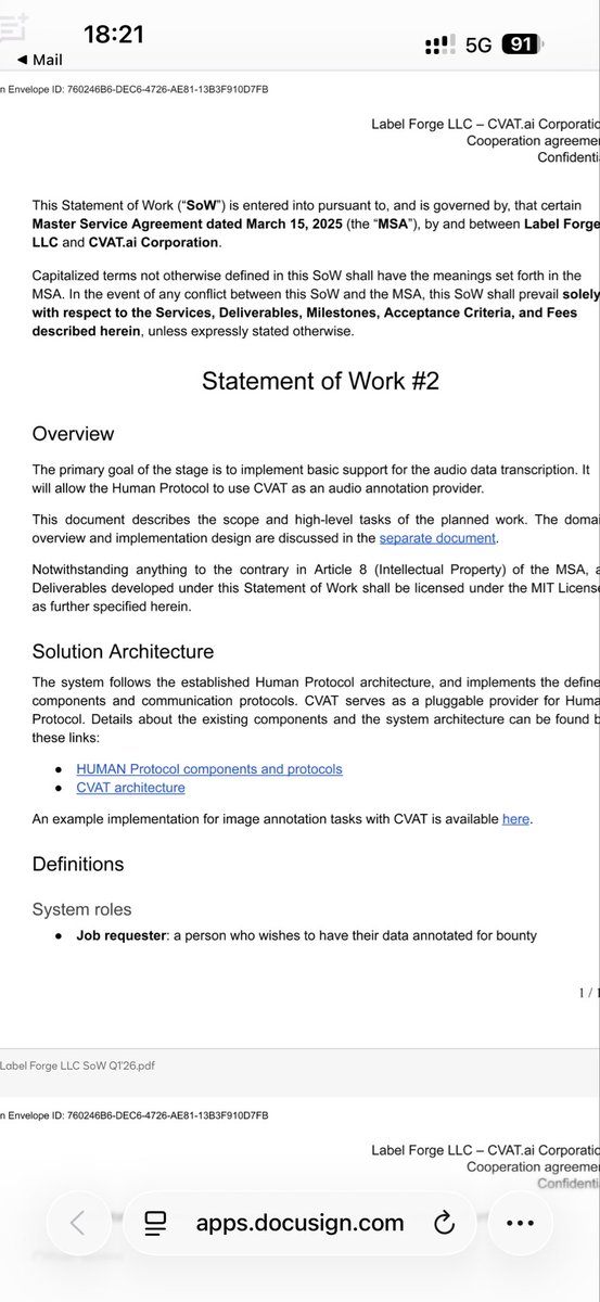 So what’s happening with <a href="/human_protocol/">HUMAN Protocol 🧬</a>  and giving CVAT a contract for using our open source tool for commercial purpose? Visual proof. Thanks to <a href="/_harjyot/">Harjyot Singh</a> 

Community, how should we proceed?