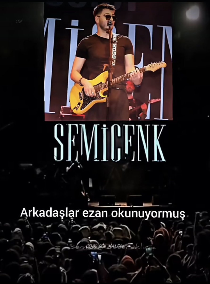 Ezan okunurrken konsere ara veren semicenk...adamsın...insansın
Paylaş duyur tanı sanatçılarımızı
<a href="/semicenk/">Semicenk</a>