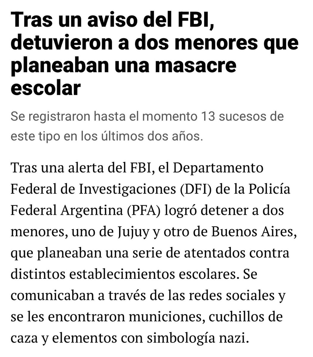 Necesitamos el Régimen Penal Juvenil y necesitamos la baja de edad de imputabilidad. El Congreso no puede seguir mirando para otro lado. Hoy es una necesidad que parte de la realidad. Lo necesitamos y lo necesitamos ya.