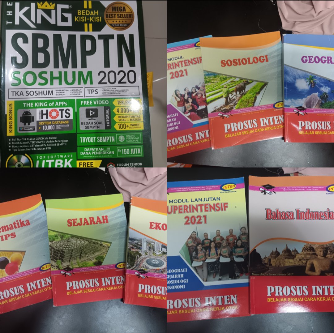 Dsunzets's tweet photo. haloo, aku preloved buku untuk latihan utbk tapi tahun 2020, sayang bgt kl ga kepake. anw ini tipjul punya kakak sepupu ku yaa. Take all 40k aja, by oyenn. Jangan salty ya temen" 🫶🏻 https://t.co/j89YFVmLDF