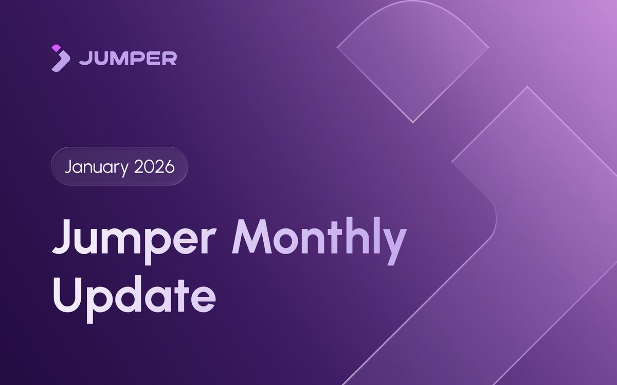 Jumper started 2026 with its biggest evolution yet.

January Volume: $1.36 billion

New Product: Jumper Earn and Portfolio

Partnership: <a href="/katana/">katana ⚔️</a> Shogun Season with $270K in KAT incentives for Jumper users.

Read the full breakdown here: jumper.exchange/learn/jumper-m…