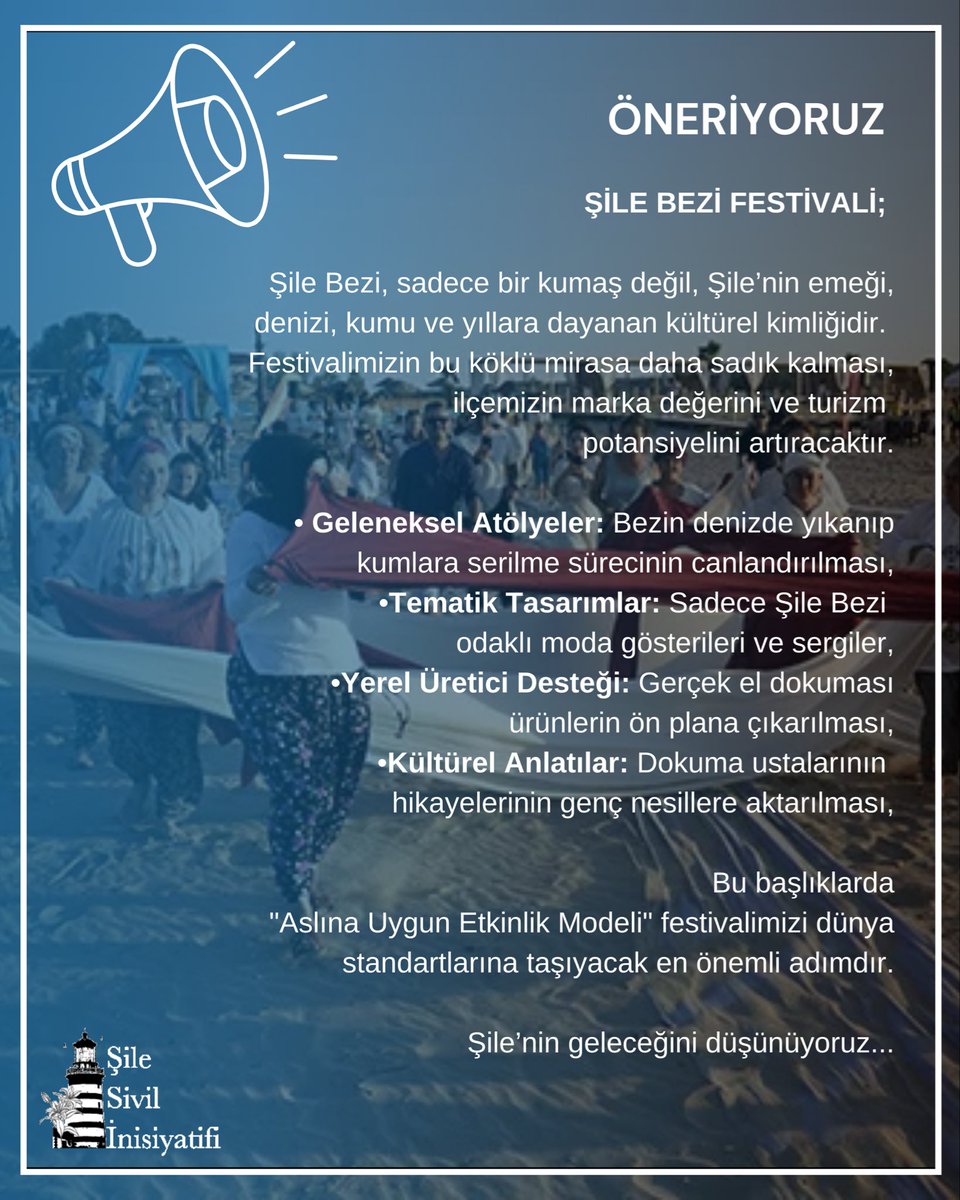 SileSivil's tweet photo. ÖNERİYORUZ
Şile Bezi Festivali;

#sile #şilebezifestivali https://t.co/an7d6bNHoQ