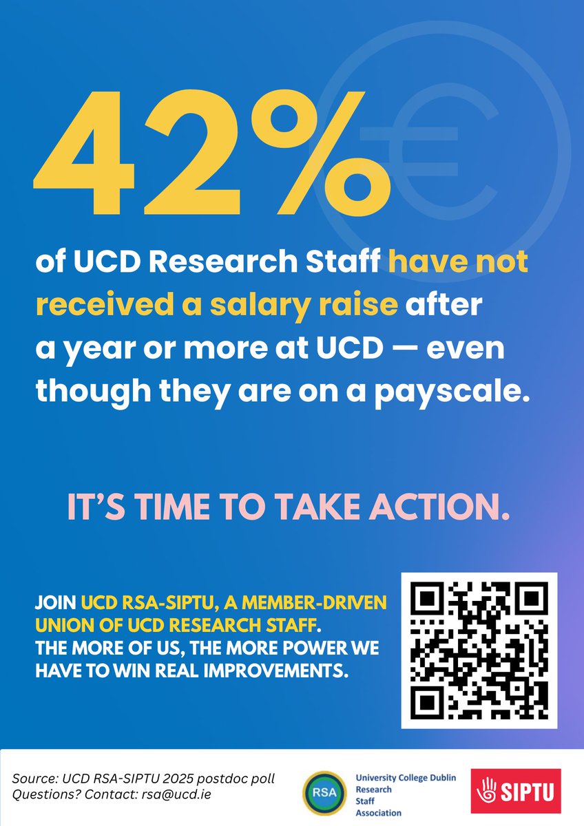 UCD Research Staff Association (RSA) tweet media