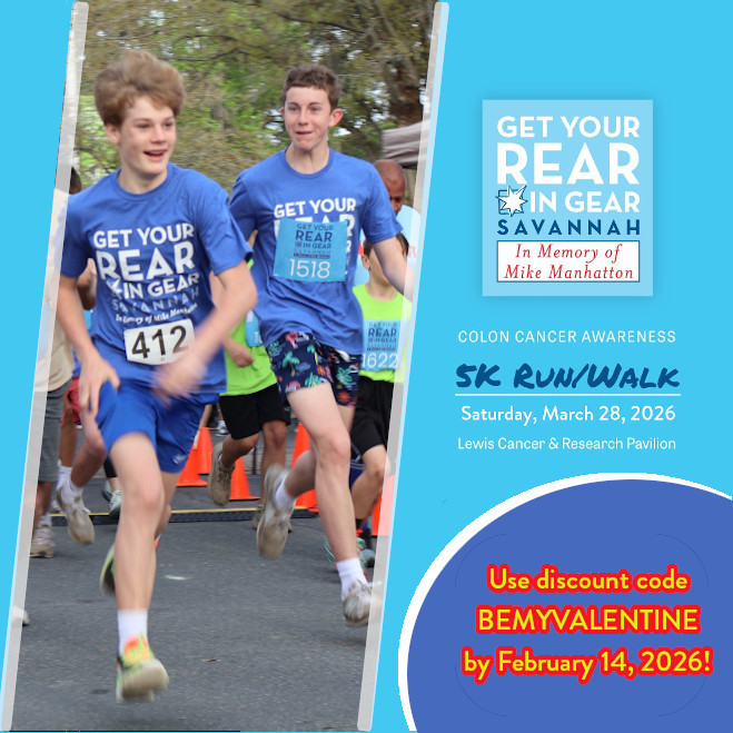 chooseSJC's tweet photo. Get 14% off registration to the Get Your Rear in Gear 5K Run/Walk 2026 if you register by February 14! #coloncancer #gyrig #5K 
 https://t.co/kPEj9yPd7Z https://t.co/MqcB2k8kdx