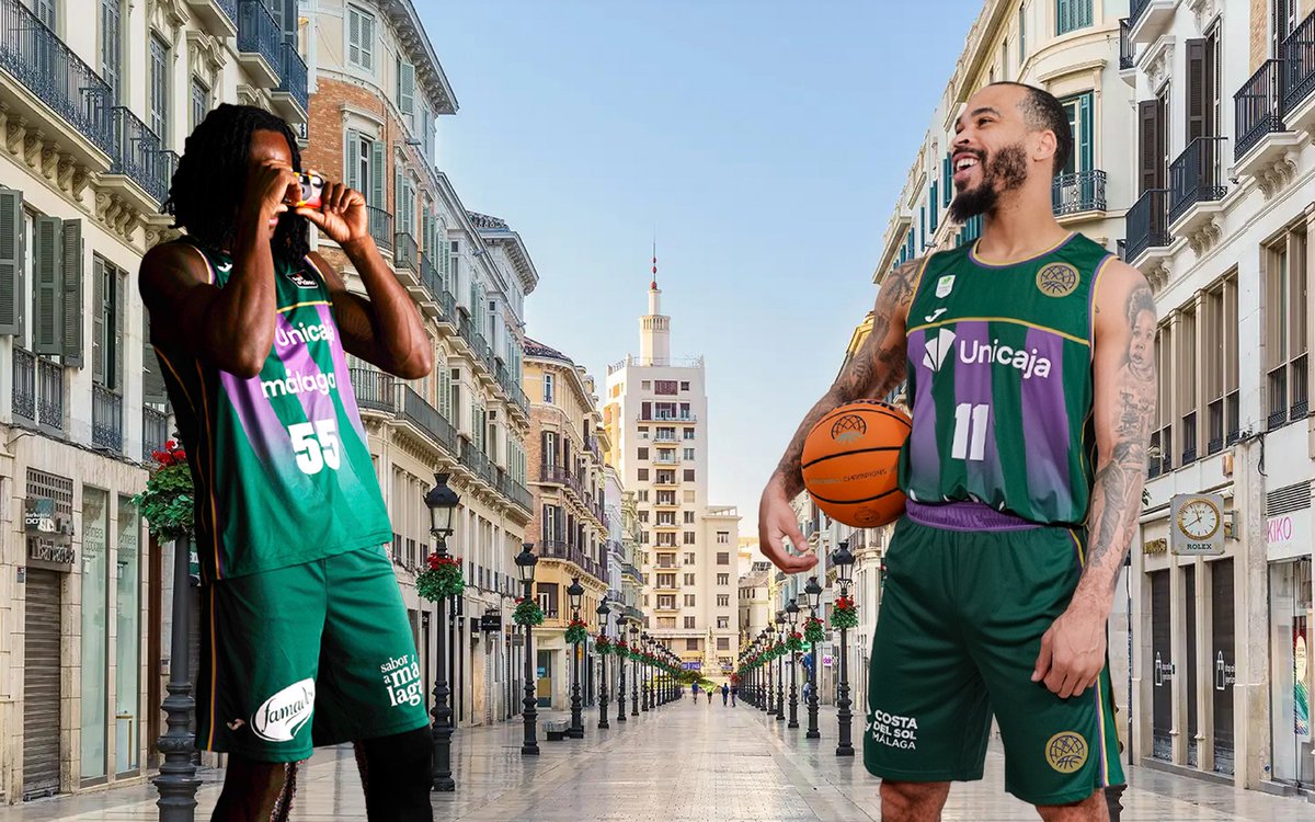 unicajaCB's tweet photo. 📸📸📸📸📸

@JCobbs1 🤝 @kendrick3perry 

🤗Hermanos reunidos en el Unicaja

💚💜 #YoSoyDelUnicaja https://t.co/p8O6eE8RCS