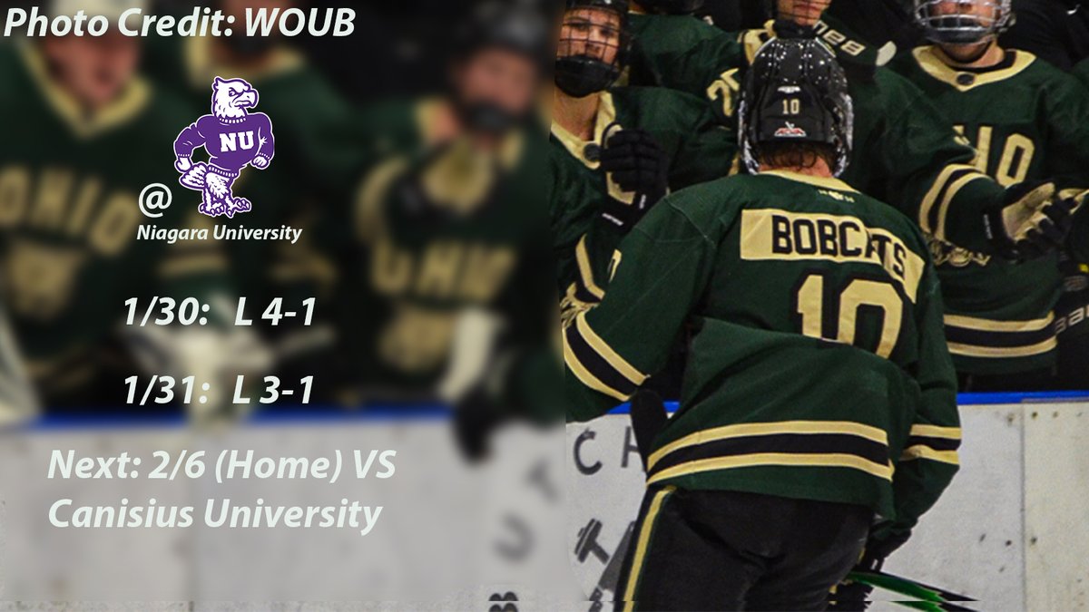 stephen_koroly's tweet photo. Ohio Men's Hockey (#2 in ACHA) suffered back to back road losses against a very competent (#4 in ACHA) Niagara Purple Eagles. #AthensMidDay #OhioSports https://t.co/HhApnB9kOL