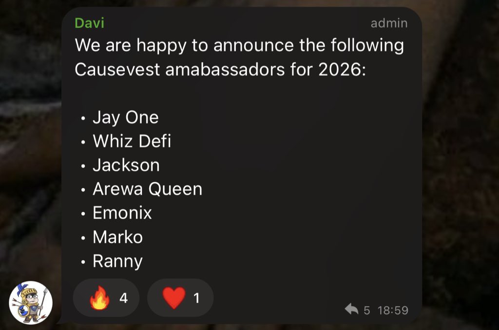 Causevest tweet media