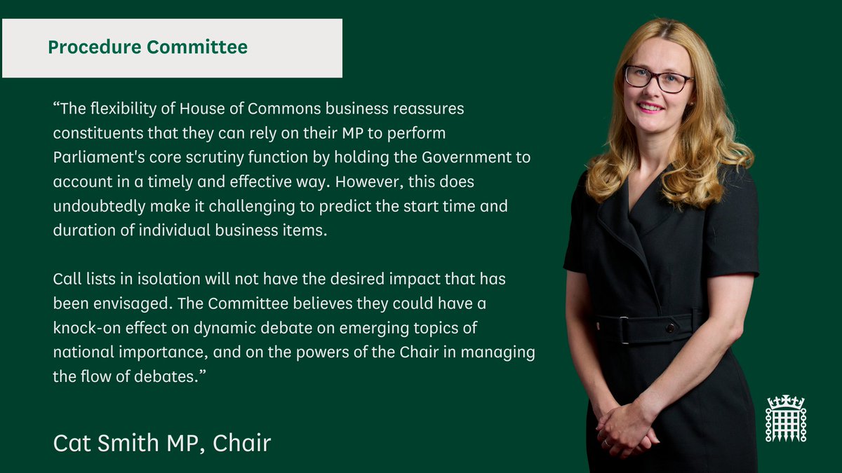 Procedure Committee tweet media