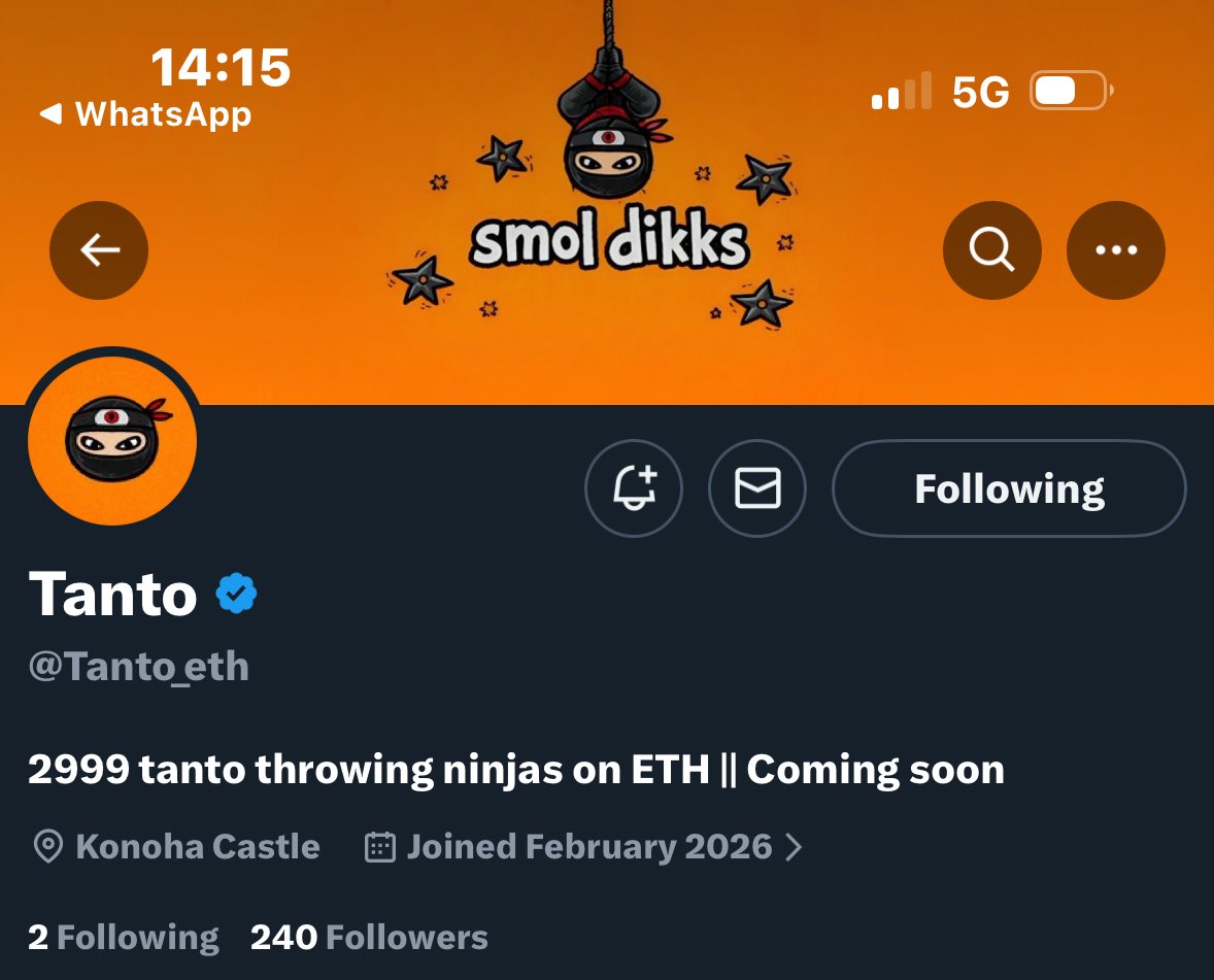 IbnCrypt's tweet photo. Nft alpha (free mint )

@Tanto_eth is launching a free mint on Ethereum.

Supply: 2,999
Mint price: free
240 ffs
Cm : @Predatorweb3

Credit to : @stake_mm https://t.co/UkE8WimAT7