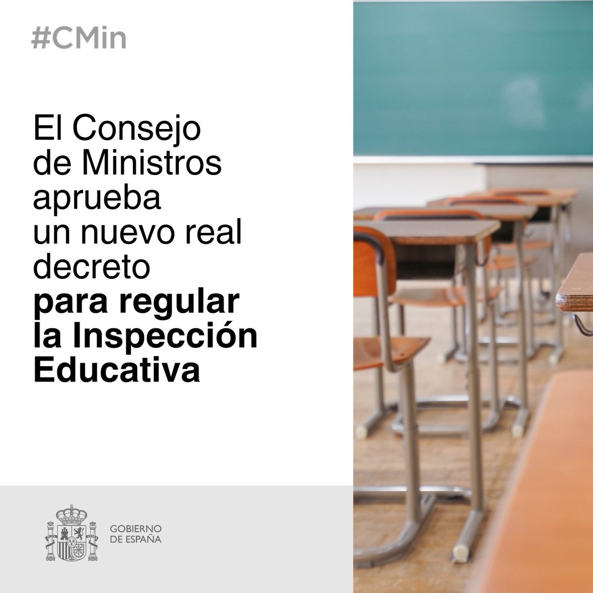 El nuevo real decreto para regular la Inspección Educativa aprobado hoy por <a href="/desdelamoncloa/">La Moncloa</a> refuerza la función de asesoramiento y orientación a equipos directivos de este cuerpo docente y la independencia en cuanto al criterio técnico.

Más info👉 educacionfpydeportes.gob.es/prensa/actuali…