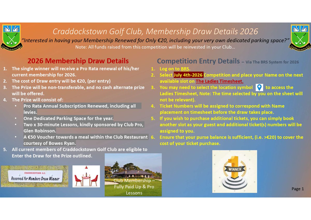 Craddockstown Golf Club tweet media