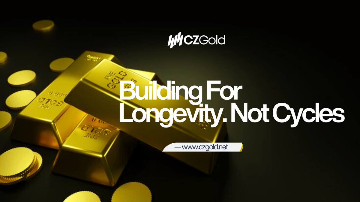 🟧Building for Longevity, Not Cycles

$GOLD is predicted to hit ATH again this year and <a href="/CZGoldRWA/">CZGOLD</a> we are not designed around short-term market cycles or narrative-driven momentum.

The focus is on durability, transparency, and relevance across generations. By anchoring digital