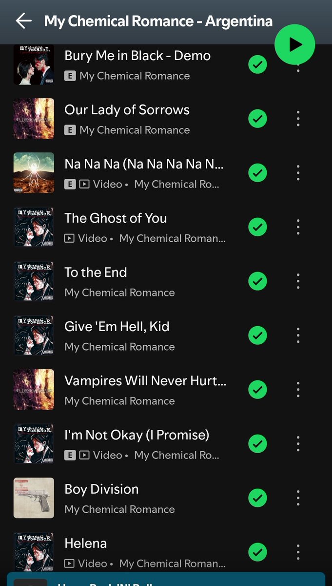 todavía no entiendo cómo es que escuché este setlist