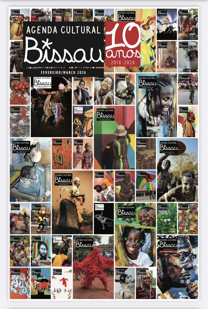 AGENDA CULTURAL BISSAU FEV-MAR 2026
Nesta edição destacamos uma década de serviço público voluntário de programação, difusão cultural e de iniciativas artísticas em Bissau, através de notícias, reportagens, entrevistas e recensões que marcam a vida e o vasto património nacional.