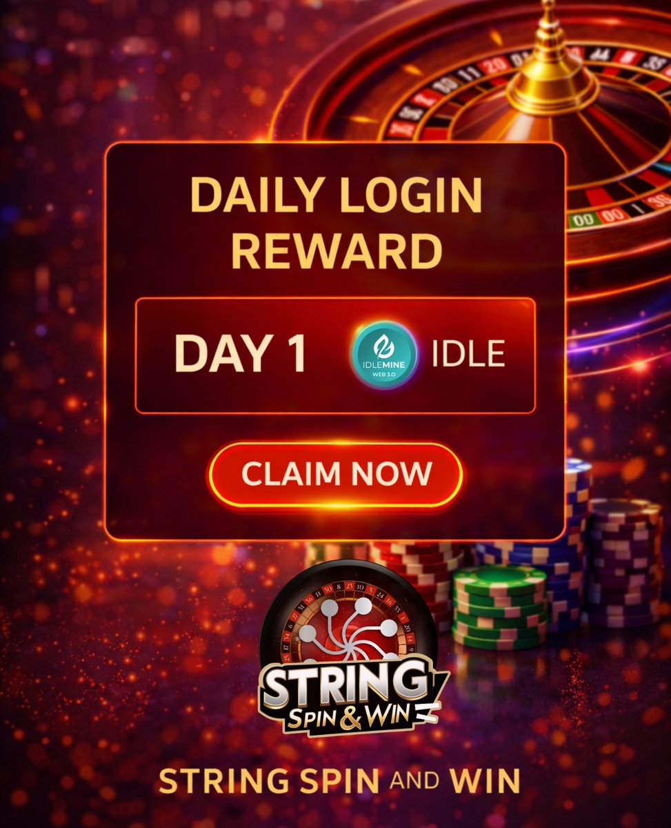 StringGames_'s tweet photo. π Daily Login Reward
β° Claim yours now and keep the wins rolling! π°
π Play now: https://t.co/2Za2505r2w
#StringSpinBot #DailyRewards #LoginBonus #SpinAndWin #CryptoGaming #IdleRewards https://t.co/xKy9FyCnMi