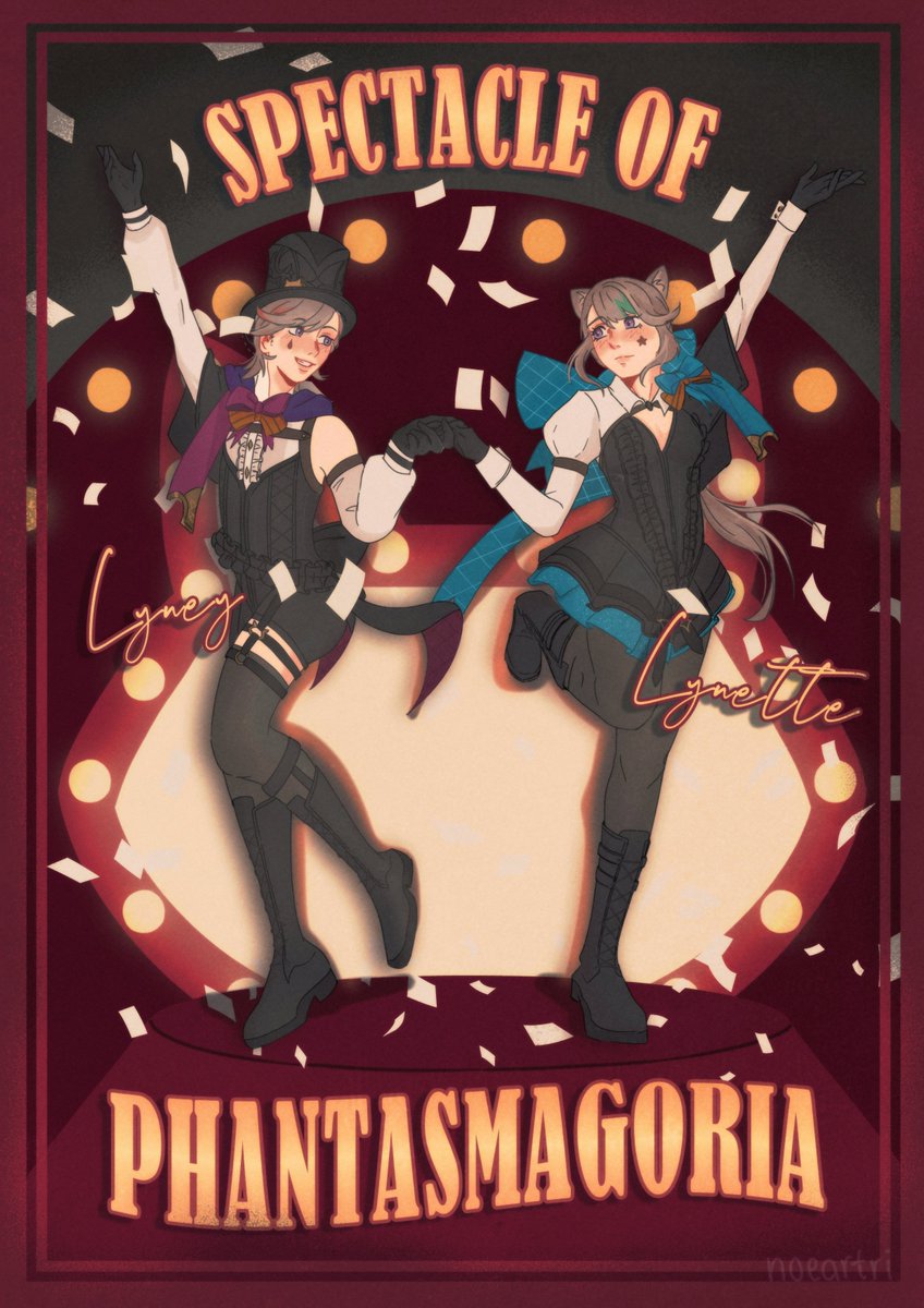 noeartri's tweet photo. Don't miss the show! 
#GenshinImpact  #lyney #Lynette #fanart https://t.co/F2QFrF1yu3