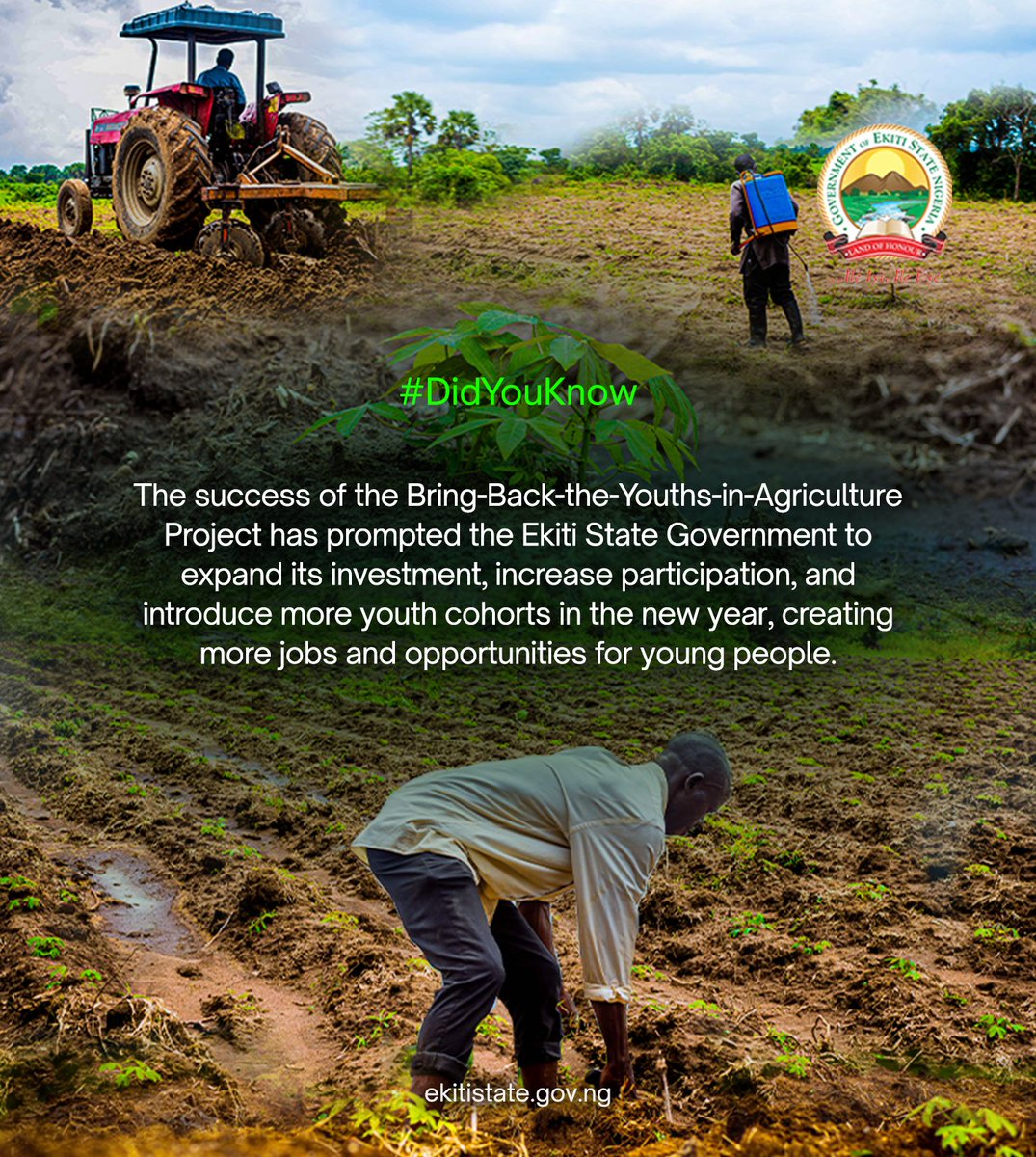 Did you know? 

Ekiti’s greatest asset is its people. The government remains committed to building a future where every citizen has the tools, opportunities, and support needed to succeed and uplift the state.

whatsapp.com/channel/0029Va…