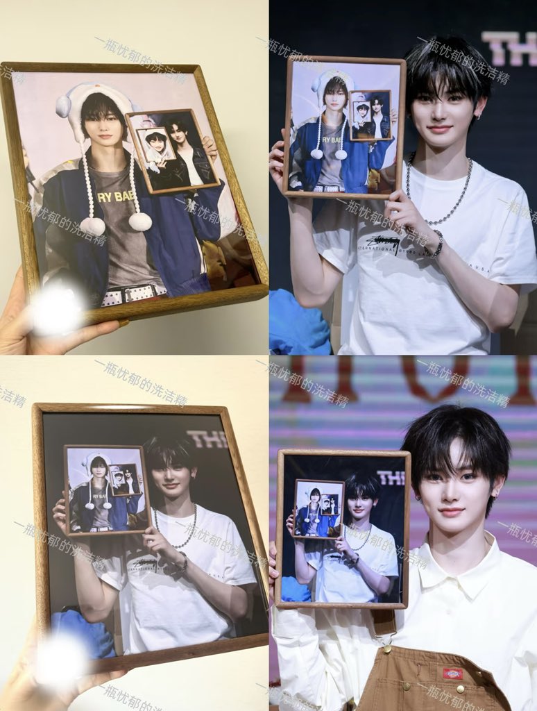 anxinier0v's tweet photo. They made this cute photo of Anxin again. This is the cutest gift I’ve ever seen ever .Thank you for giving Anxin such a lovely gift again jiejie🥺🫶🏻🫶🏻🫶🏻 https://t.co/sFZkTWe0fM
