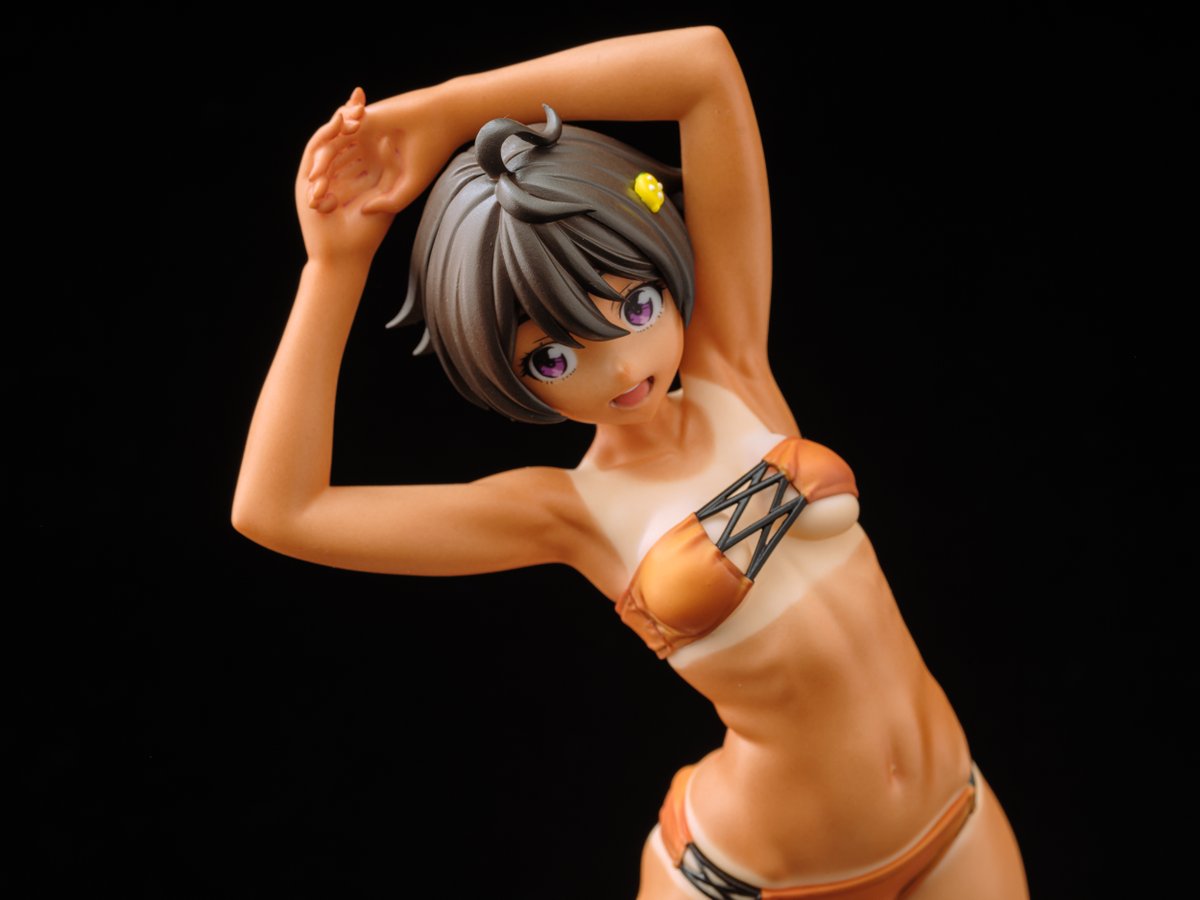 kawawak1's tweet photo. 海に入る前にストレッチをしているシーンをポージングしてみました。
意識をしない健康的なHさが出ると良いと思いました・・・！

撮影は今回もKONさん（@figuephoto）にお願いしました。素敵にとっていただいてありがたいです！ https://t.co/zT9go7lmx7