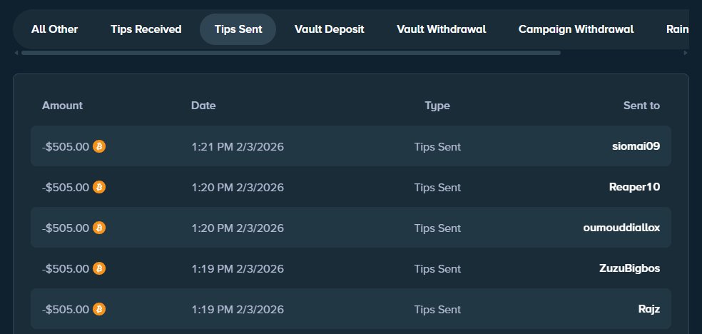 JuicyFruityyy's tweet photo. Batch #58 of 5 total giveaways paid out ($2,500 total)  winners were: ($500 each in BTC)

@rAjZ_z  
@Ndynchyl   
@OumouDDialloX   
@AReaper1047  
@ivaness29    

(here is proof of the tips being paid out)   
  *feel free to message winners to confirm they actually got the money too if there is any doubts*