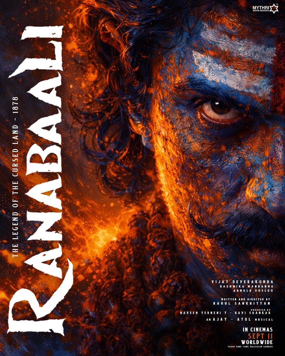 History burned him. 
Rage reborn him. 🔥
#Ranabali #VijayDeverakonda #EpicCinema #Legend