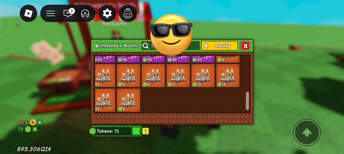 0xdyrroth's tweet photo. Nemu Red Fox 6 token, thanks ilman 👍
Bahan bagi-bagi ke player setia &amp; bocil grow a garden☺ kapan lagi nyerok red fox 6 token, stok 1 malah ditambahin, beli deh yg banyak. #growagarden #roblox https://t.co/4a3dXnpOF6