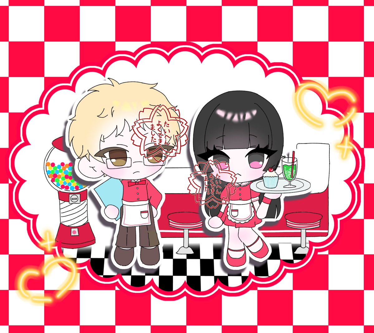 Tag_K190's tweet photo. 背景付きデフォルメです！🤍 https://t.co/TFUvSRxI9Z