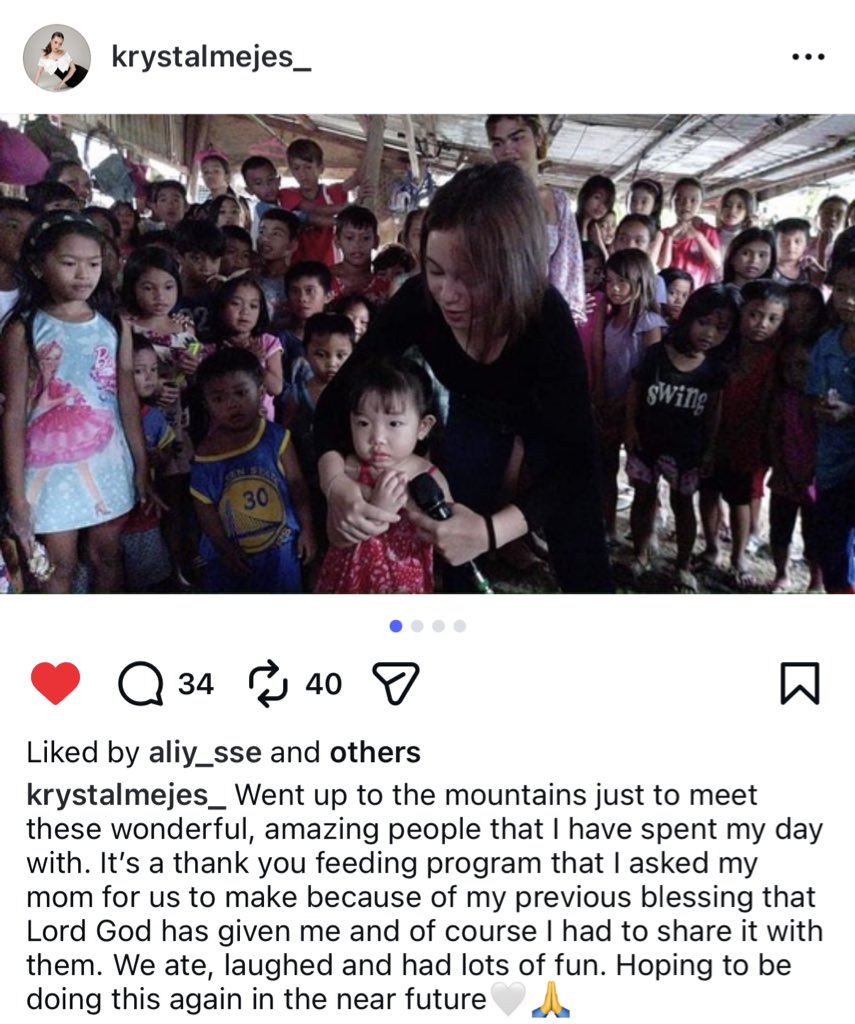 krystrive's tweet photo. in one interview, krystal said she’s always admired angelina jolie and aspires to be her. knowing angie’s work as a humanitarian, it just feels right. i just know helping people would be one of tala’s top priorities by the time she’s had her big break. 

#KrystalMejes https://t.co/0K392zy5o1